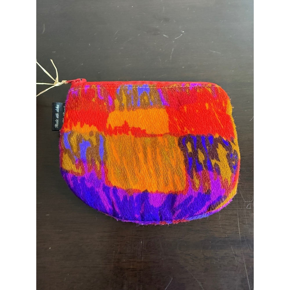 Momi Wallet Women's Made With Aloha Coin Purse‎ Colorful Zip Pouch Hawaiian